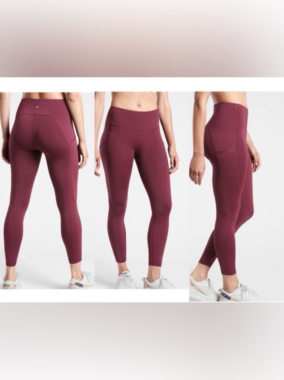 Athleta Ultimate Stash II Pocket Tight Performance Leggings 7/8 Womens Large
